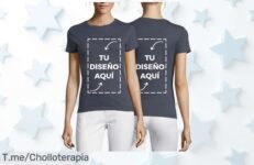 Camiseta personalizada única con diseño en pecho y espalda que te hace destacar aprovecha este super chollo de calidad top hecha en España ¡ofertón nunca visto corre ya!