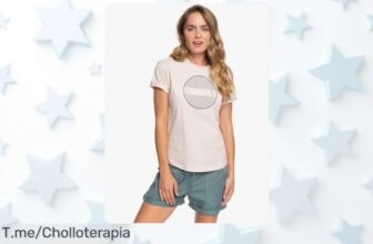 Camiseta roxy ligera con mangas enrollables a precio loco disfruta frescura y estilo ahora este ofertón disponible solo por tiempo limitado compra ya