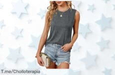 Camiseta sin mangas mujer con gran absorción super chollo nunca visto aprovecha este ofertón de precio loco y luce fresca ahora mismo antes que se agoten