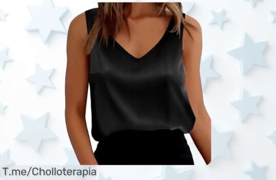 Camiseta tirantes satén mujer con doble capa evita transparencias y sujetador oculto aprovecha este precio de ganga único por tiempo limitado ¡compra ya!