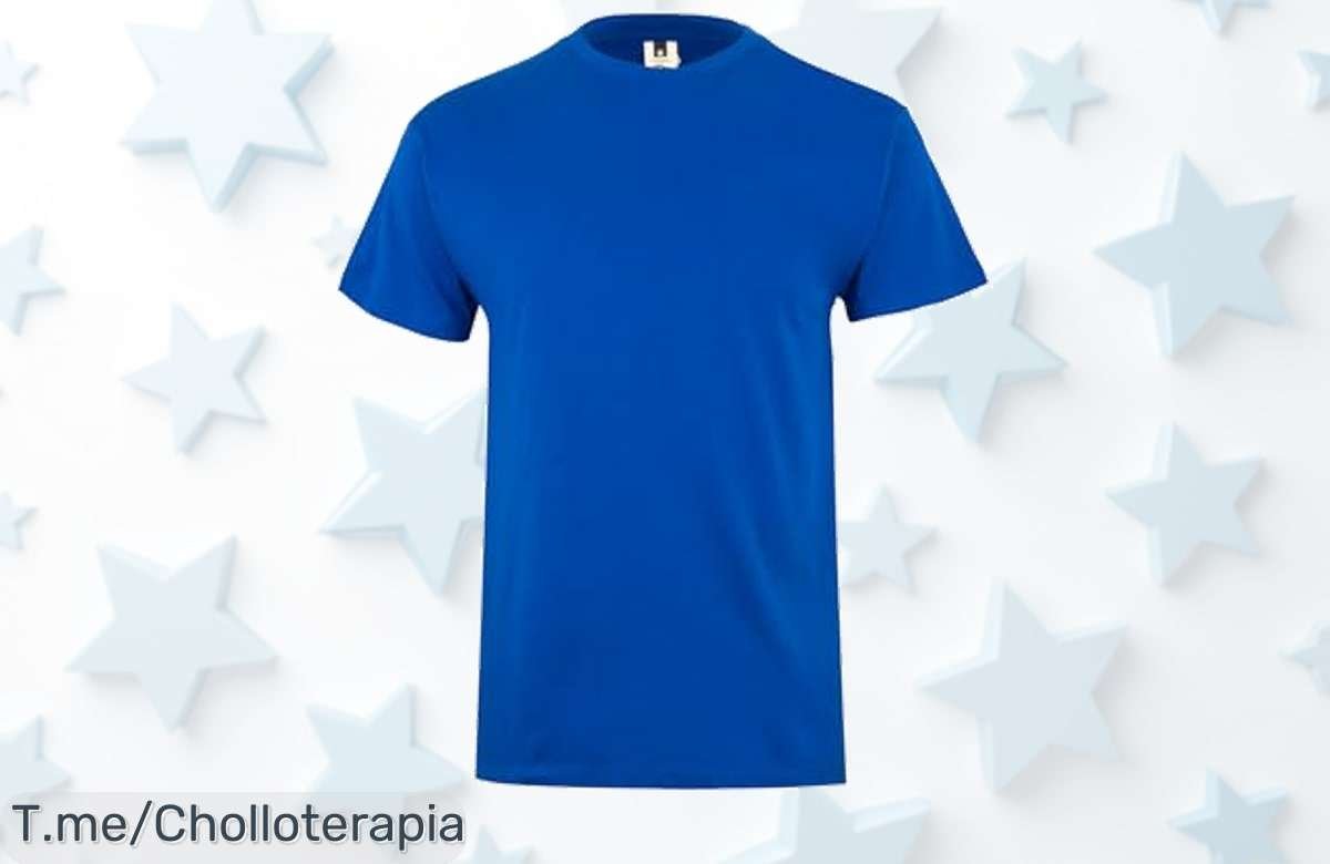 Camiseta unisex royal blue con costuras ultra resistentes y ajuste perfecto precio loco que nunca viste aprovecha este ofertón único antes de que se acabe