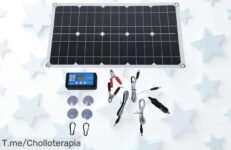 Cargador solar de 100W con súper controlador 20A para carga rápida y segura en cualquier clima ¡ofertón nunca visto a precio loco y descuento brutal que no puedes dejar pasar!