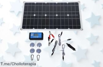Cargador solar de 100W con súper controlador 20A para carga rápida y segura en cualquier clima ¡ofertón nunca visto a precio loco y descuento brutal que no puedes dejar pasar!