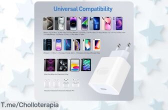 Cargador usb c rápido 20w con pd30 en un super chollo que no volverás a ver potencia tu iPhone y iPad al máximo descuento brutal oferta limitada vuelve ya