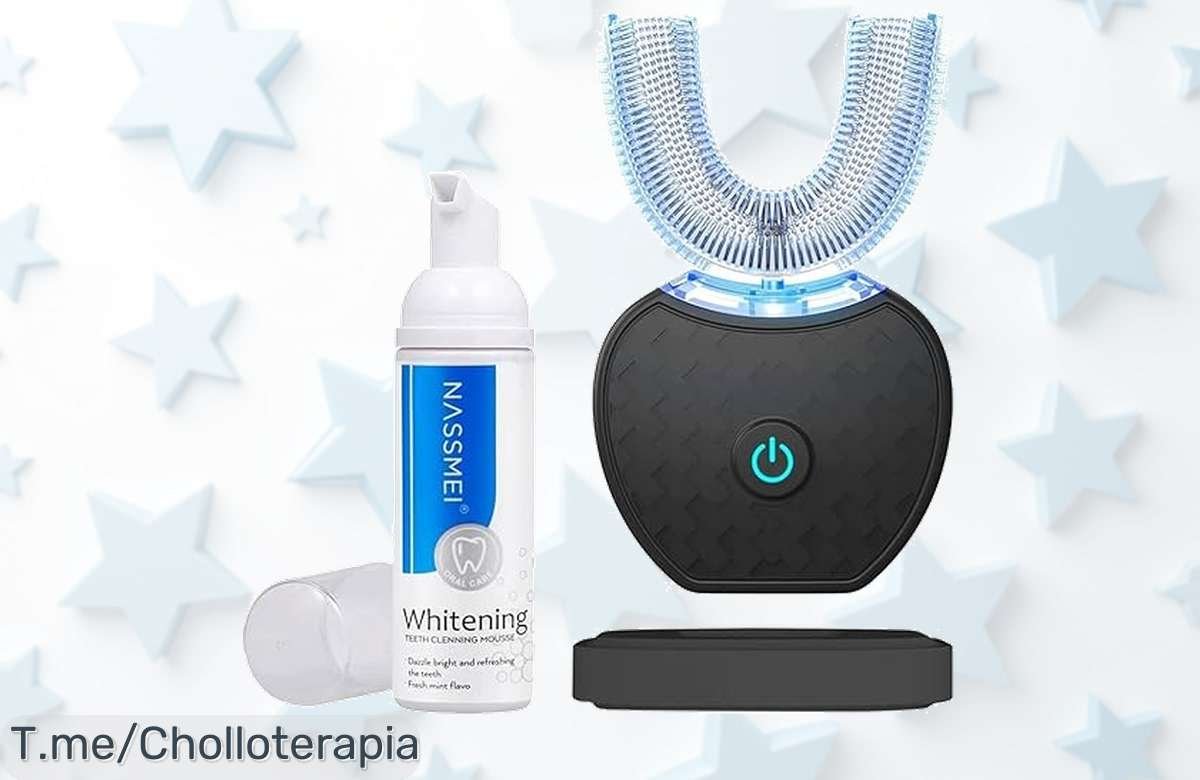 Cepillo ultrasónico 360° en forma de U con carga rápida USB a precio loco nunca visto consigue tu sonrisa perfecta ya oferta limitada y descuento brutal