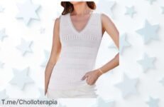 Chaleco blanco sin mangas elegante que realza tu figura precio de ganga nunca visto aprovecha este ofertón con descuento brutal único y limita tu compra ya