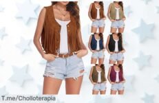 Chaleco con borlas ligero y bohemio a precio loco una ganga que realza tu estilo en fiestas ofertas limitadas corre antes de que se acabe el ofertón