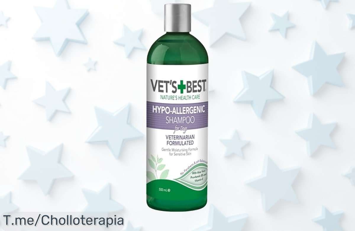 Champú para perros piel sensible que quita picores y deja pelaje suave con un descuento brutal nunca visto aprovecha este ofertón precio loco ya