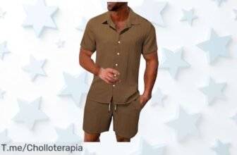 Chándal de verano hombre dos piezas con estilo hawaiano fresco y tallas grandes super chollo con descuento brutal precio loco no lo dejes escapar compra ya oferta limitada