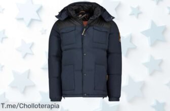 Chaqueta Geographical Norway Bareda hombre azul marino con descuento brutal para protegerte del viento y la lluvia precio loco y oferta limitada compra ya este super chollo nunca visto