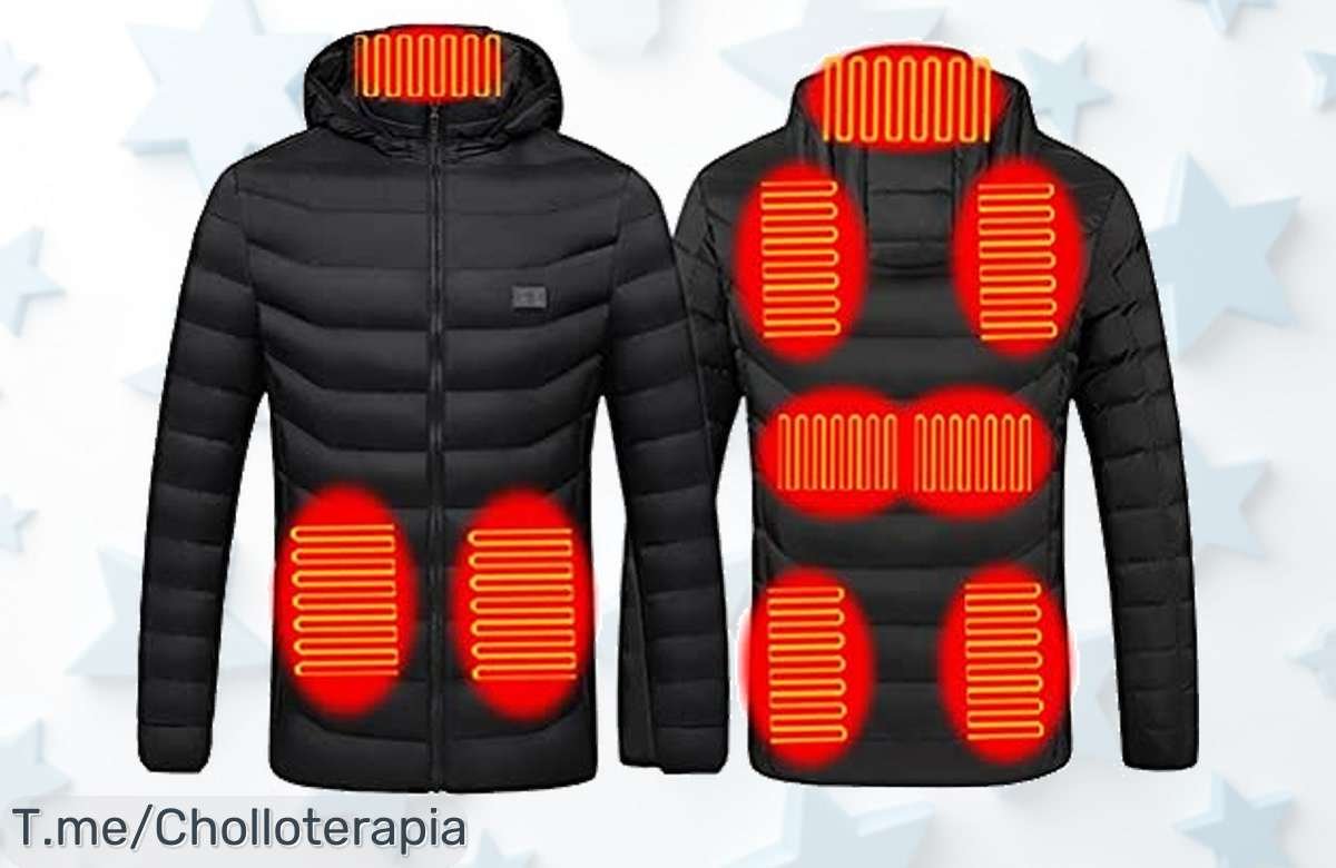 Chaqueta térmica con calefacción rápida y 3 temperaturas para tu comodidad máxima precio de ganga nunca visto ¡Aprovecha este ofertón antes que desaparezca!