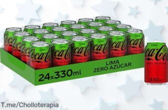 Cocacola Zero lima pack de 24 latas con descuento brutal disfruta sin culpa y aprovecha este super chollo en un precio loco oferta nunca vista corre ya