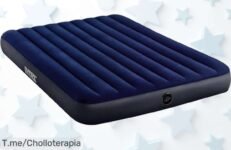 Colchón hinchable doble Intex con tecnología FiberTech resistente y fácil de inflar disfruta del mejor descanso a precio loco aprovecha este super chollo ya