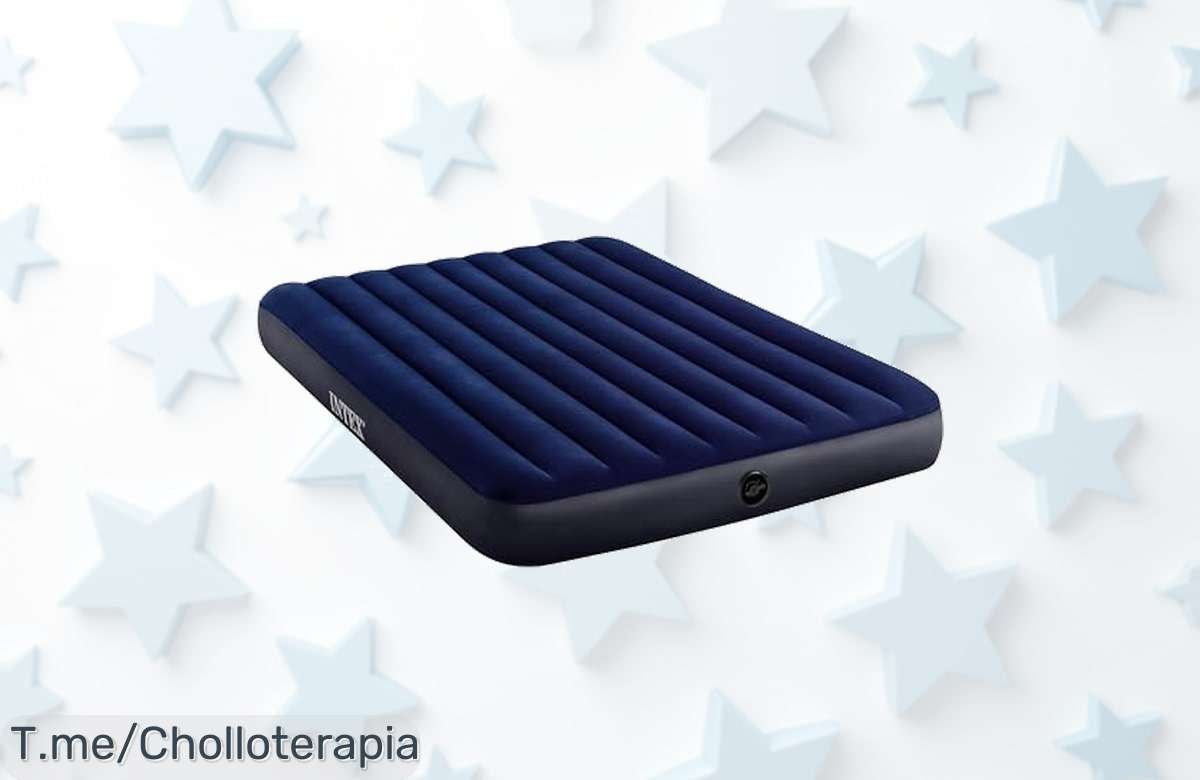 Colchón hinchable doble súper resistente que aguanta 273 kg con inflado rápido disfruta de este super chollo al precio de ganga y aprovecha la oferta nunca vista hoy mismo