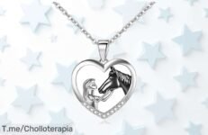 Colgante de corazón en plata con diamantes que brilla y protege oferta nunca vista exclusivo para niñas y mamás aprovecha este precio loco descuento brutal limita tu compra ya