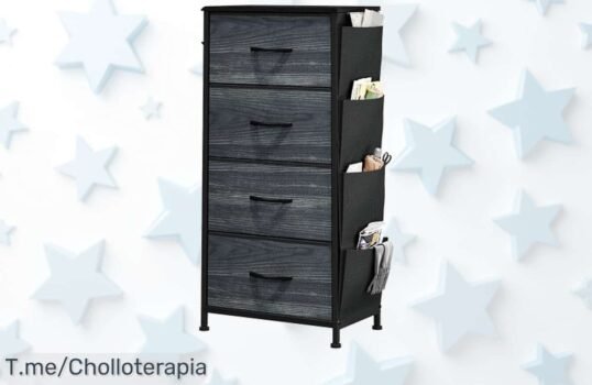 Cómoda cajonera de tela con 5 cajones extraíbles resistencia top precio loco y descuento brutal solo hoy aprovecha este super chollo nunca visto