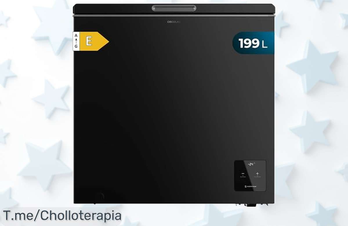 Congelador Cecotec 199L con compresor inverter y modo fast freezing para congelar rápido a un precio de ganga nunca visto ¡aprovecha este ofertón antes que se acabe!