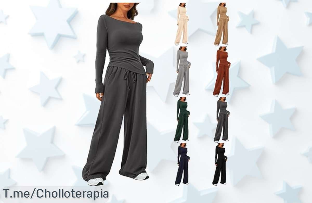 Conjunto de salón mujer con bolsillos prácticos que realza tu figura a un precio loco y descuento brutal oferta limitada no dejes pasar este super chollo único