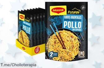 Consigue Maggi Fusian fideos pollo pack 12 nunca visto descuento brutal listo en 5 minutos super chollo para disfrutar ya precio loco limitado actúa rápido