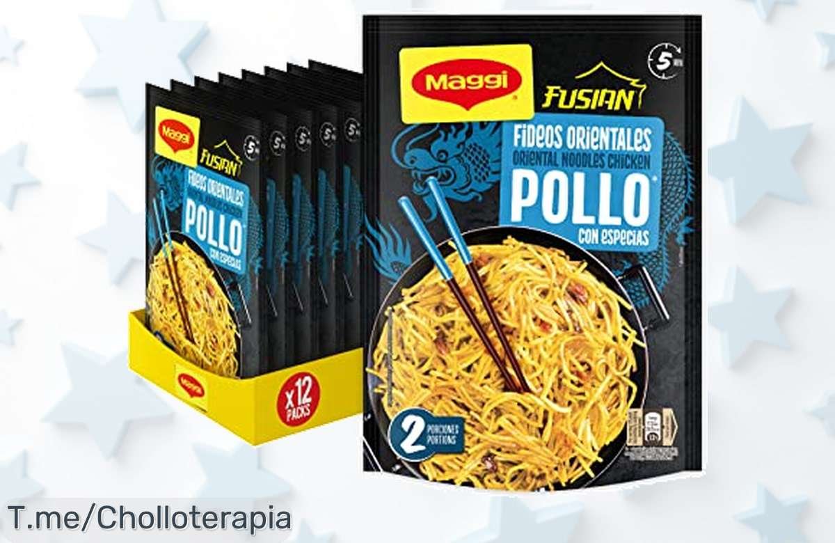 Consigue Maggi Fusian fideos pollo pack 12 nunca visto descuento brutal listo en 5 minutos super chollo para disfrutar ya precio loco limitado actúa rápido