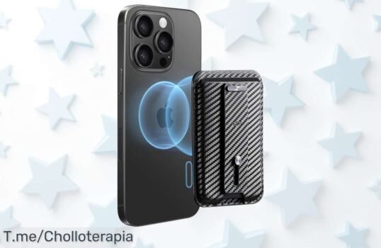 Consigue la cartera MagSafe para iPhone con soporte para 3 tarjetas y cuero vegano un ofertón de precio loco descuento brutal nunca visto oferta limitada corre antes que siga disponible