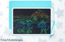 Coolzon tableta de escritura LCD 15 para niños con pegatinas gratis línea ajustable y borrar fácil precio loco no esperes más aprovecha este ofertón nunca visto actúa ya