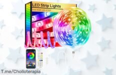Dale vida a tu TV con la tira LED FUPT de 5M colores vibrantes y control fácil oferta nunca vista precio loco que vuela aprovecha ya esta ganga limitada