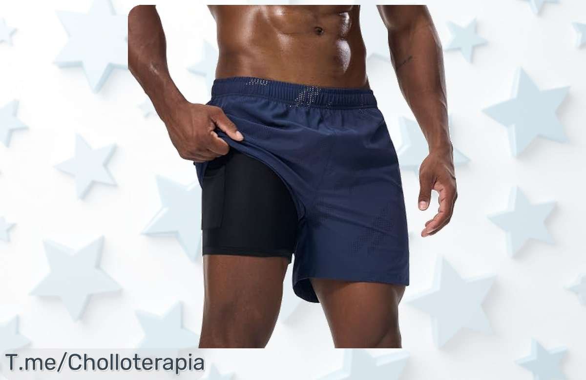 Danfiki pantalones cortos 2 en 1 con soporte muscular y bolsillos infinitos el ofertón que mejora tu rendimiento a un precio loco compra ahora antes que vuelen