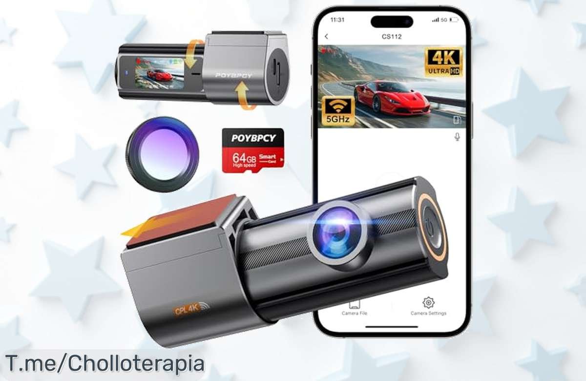 Dashcam 4K con súper visión gran angular controla cada detalle de tu coche día y noche a precio loco corre que este ofertón y descuento brutal no dura para siempre