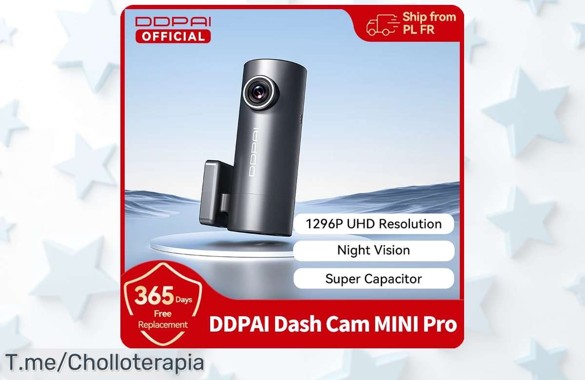 DdpaI mini Pro con vídeo 1296P UHD y lente giratoria 330° visión nocturna 24h el super chollo para tu coche que no verás nunca igual precio loco y descuento brutal corre antes de que se acaben