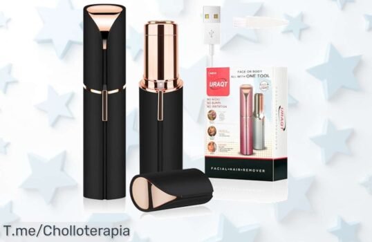 Depiladora facial URAQT con luz LED para un recorte rápido y sin dolor disfruta este ofertón de precio loco ahora antes que desaparezca el descuento brutal nunca visto