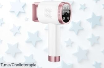 Depiladora láser 21J con función refrigerante que enfría tu piel hasta 8 °C, olvídate del vello rápido y sin irritaciones chollazo con precio rebajado ¡No esperes más para llevarte este super ofertón!