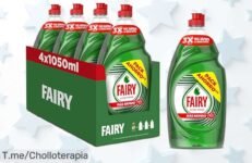 Descubre Fairy Ultra Poder lavavajillas líquido súper concentrado con espuma imbatible y fuerza antigrasa irresistible aprovecha este super chollo nunca visto antes actúa ya