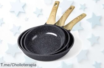 Descubre GiPP juego de sartenes cerámicas con antiadherente top que calienta rápido y mango frío precio loco descuento brutal oferta nunca vista ¡fecha limitada corre ya!