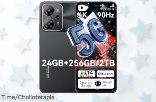 Descubre Oscal Tiger 13 móvil 5G con cámara de 50MP y batería para todo el día en un ofertón con descuento brutal ¡precio loco por tiempo limitado, compra ya este super chollo!