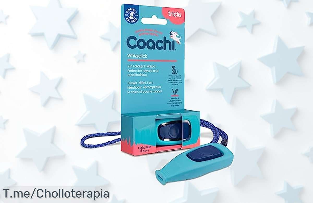 Descubre coachi whizzclick el silbato y clicker dos en uno con cordón reflectivo que facilita entrenar a tu perro un ofertón nunca visto aprovecha este descuento brutal ahora mismo