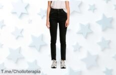 Descubre el Pepe Jeans Slim azul con talle alto que estiliza tu figura precio loco y descuento brutal nunca visto aprovecha este super chollo hoy mismo antes de que se acabe
