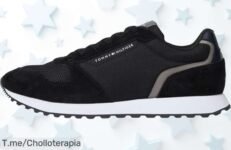 Descubre el Tommy Hilfiger Runner negro con ajuste perfecto a un precio de ganga nunca visto disfruta estilo y comodidad que vuelan compra ya este super chollo limitado