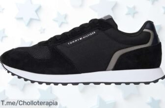 Descubre el Tommy Hilfiger Runner negro con ajuste perfecto a un precio de ganga nunca visto disfruta estilo y comodidad que vuelan compra ya este super chollo limitado