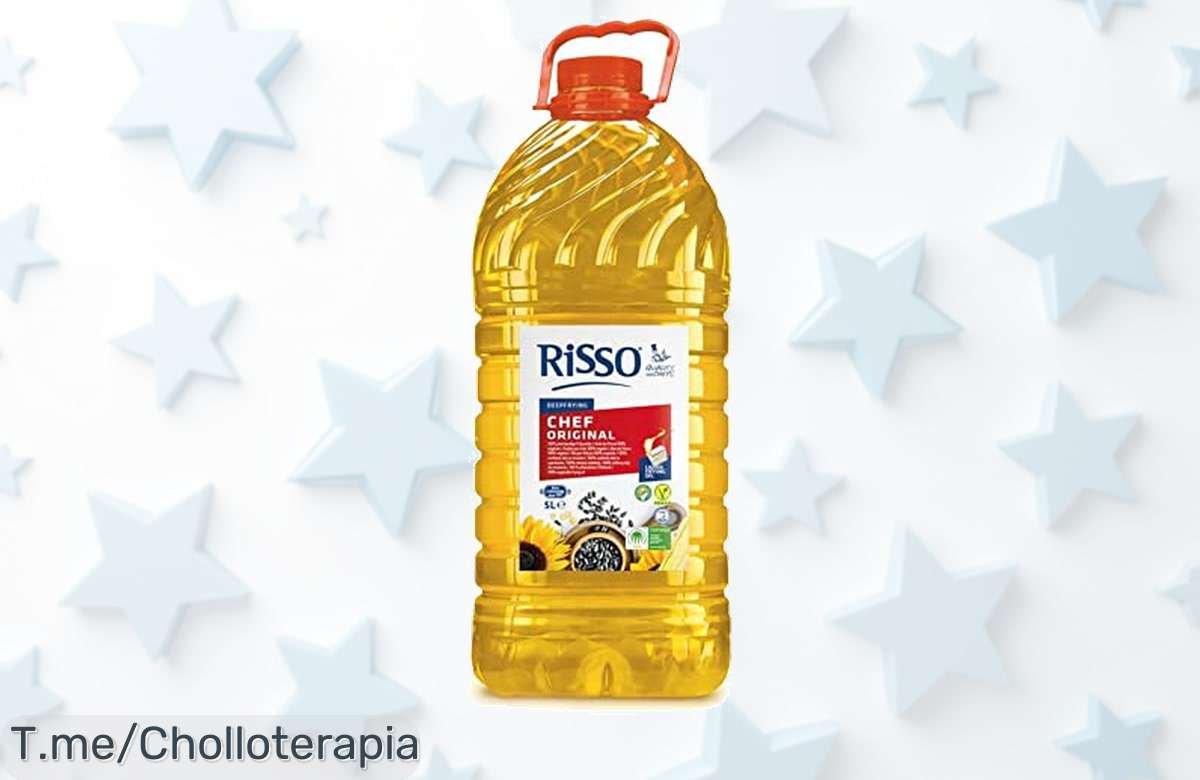 Descubre el aceite Risso 5L con resistencia hasta 250 grados un precio loco para frituras crujientes sin olores aprovecha este ofertón y corre antes que se acabe