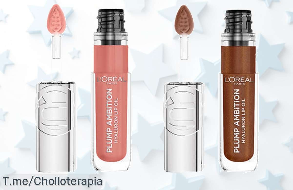 Descubre el aceite labial voluminizador l’Oréal con ácido hialurónico en tonos irresistibles un ofertón de precio loco para lucir labios llenos y brillantes compra ya antes que se acabe