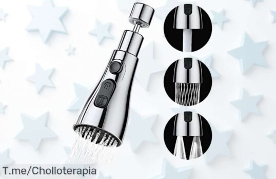 Descubre el aireador giratorio 360 con botón mágico para evitar salpicones y disfruta de un super chollo con descuento brutal que vuela rápido compra ya este precio de ganga