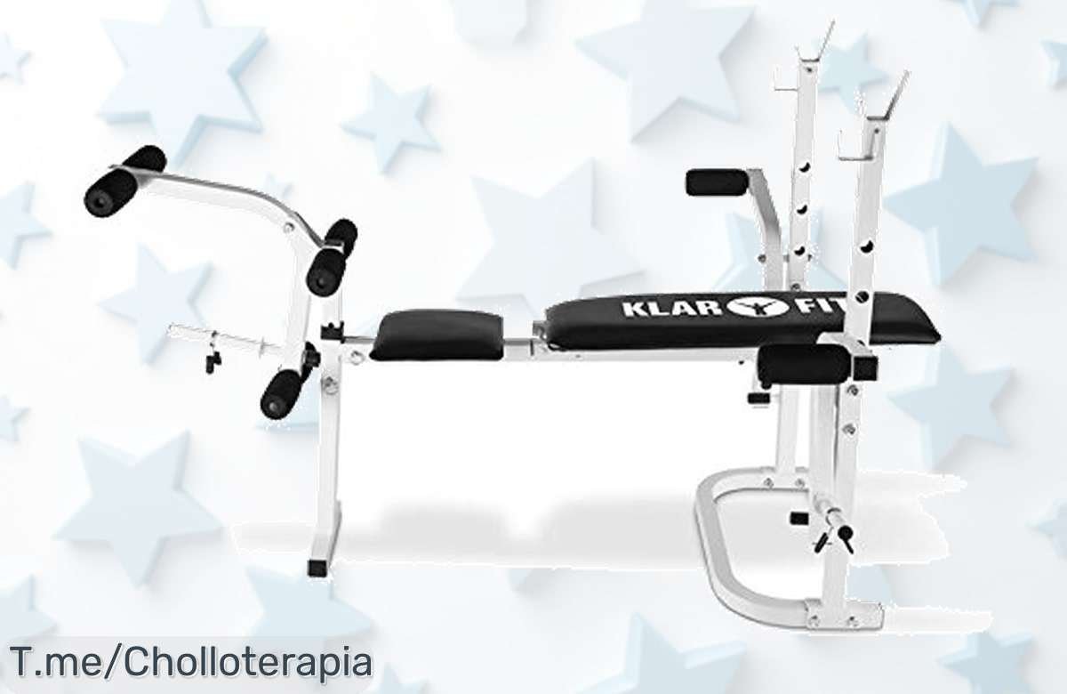 Descubre el banco Klarfit HB3BCW con carga máxima 160 kg técnica y potencia en casa a precio de ganga oferta brutal jamás vista ¡apresúrate unidades limitadas!