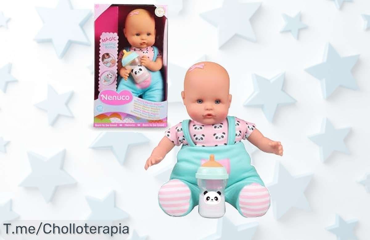 Descubre el biberón mágico Nenuco que desaparece el líquido al terminar con un diseño perfecto para aprender y jugar aprovecha este descuento brutal nunca visto ¡corre antes del ofertón!