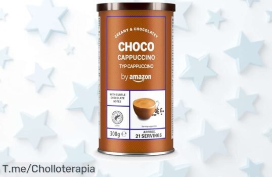 Descubre el capuchino chocolate instantáneo con sabor cremoso y toque de cacao disfruta un momento único precio loco que vuela aprovecha este ofertón ahora mismo antes que se acabe