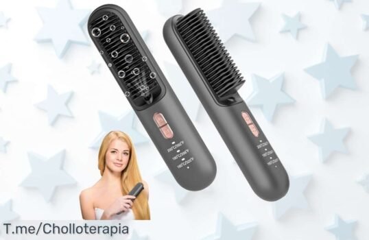 Descubre el cepillo alisador GuKKK con iones negativos que elimina frizz y alisa sin tirones aprovecha este super chollo con descuento brutal ¡oferta limitada precio loco!