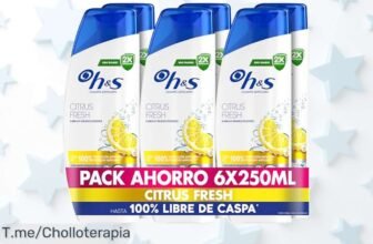Descubre el champú anticaspa para pelo graso con aroma cítrico que elimina toda la caspa y cuida tu cuero cabelludo con un descuento brutal corre antes que se acabe este ofertón nunca visto