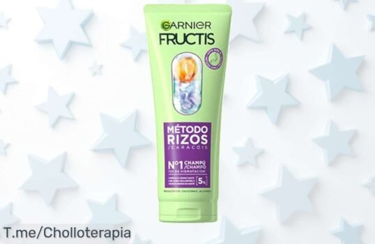 Descubre el champú método rizos Garnier Fructis con fórmula top para pelo vibrante a un ofertón nunca visto aprovecha este descuento brutal y llévate tu super chollo ya