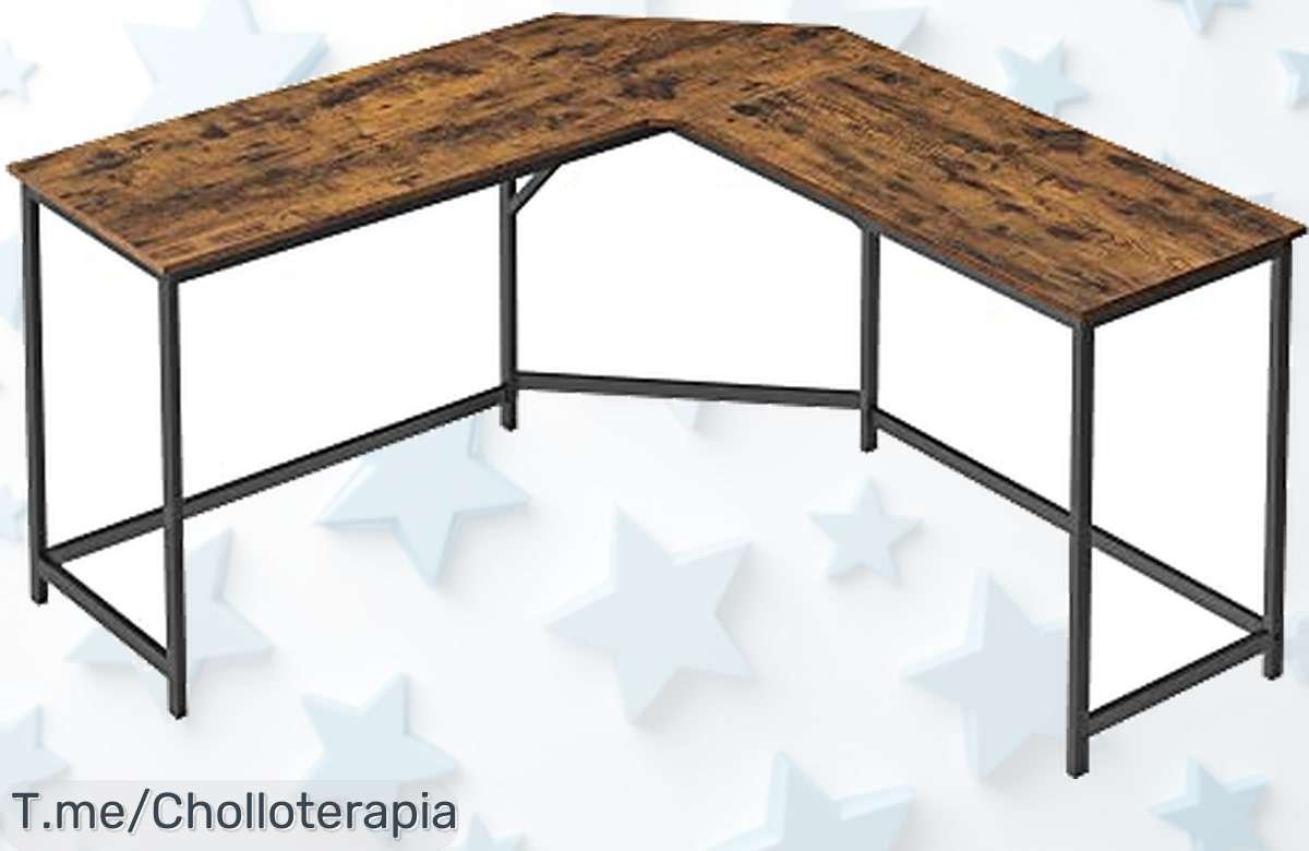 Descubre el escritorio en L súper sólido y gigante que transforma tu espacio con orden total precio loco y descuento brutal que no volverás a ver corre antes es un super chollo único