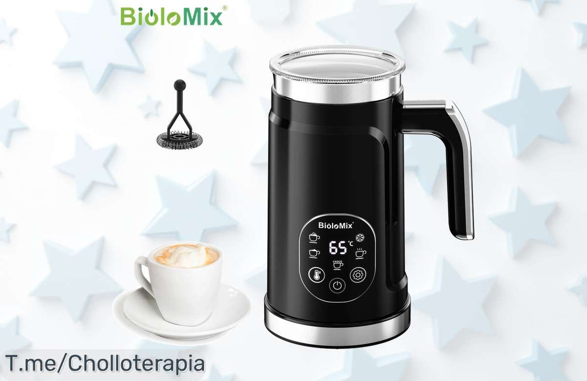 Descubre el espumador inteligente 5 en 1 BioloMix con pantalla LED disfruta de espuma perfecta y precio loco aprovecha este ofertón único antes que se agote